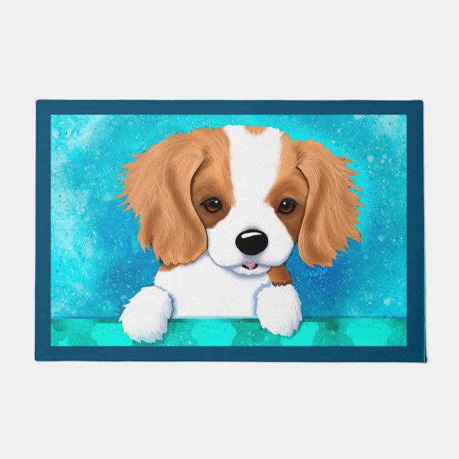 Cavalier King Charles Spaniel Doormat Deurmat (Voorkant)