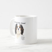 Cavalier King Charles Spaniel (driekleur) Geschied Koffiemok (Voorkant links)