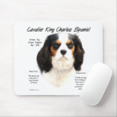 Cavalier King Charles Spaniel (driekleur) Geschied Muismat (Met muis)