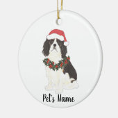 Cavalier King Charles Spaniel (driekleurig) Keramisch Ornament (Links)