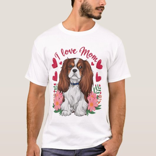 Cavalier King Charles Spaniel drukt uit dat ik van T-shirt (Voorkant)