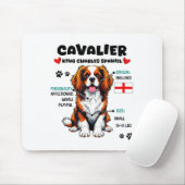 Cavalier King Charles Spaniel-eigenaar Funny Dog L Muismat (Met muis)