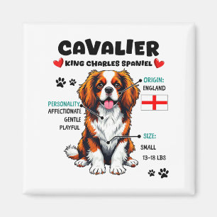 Cavalier King Charles Spaniel eigenaar Funny hond  Magneet