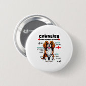Cavalier King Charles Spaniel eigenaar Funny hond Ronde Button 5,7 Cm (Voorkant /achterkant)