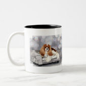 Cavalier King Charles Spaniel - Ethan Tweekleurige Koffiemok (Links)