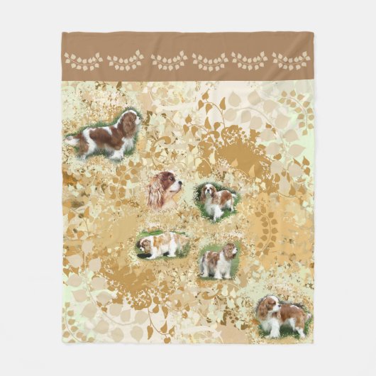 Cavalier King Charles Spaniel Fleece Blanket (Voorkant)