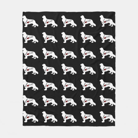 Cavalier King Charles Spaniel Fleece Deken (Voorkant)
