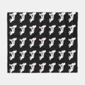 Cavalier King Charles Spaniel Fleece Deken (Voorkant (Horizontaal))