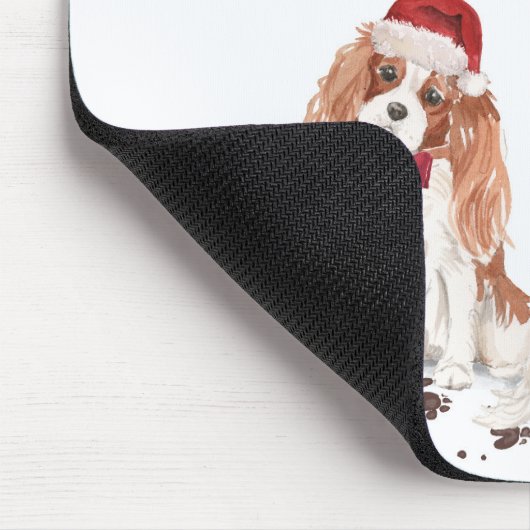 Cavalier King Charles Spaniel Funny Kersthond Muismat (Hoek)