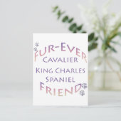 Cavalier King Charles Spaniel Furever Briefkaart (Staand voorkant)