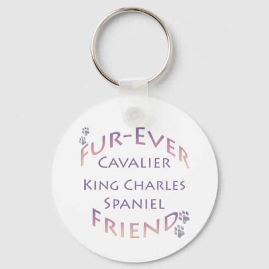 Cavalier King Charles Spaniel Furever Sleutelhanger (Voorkant)