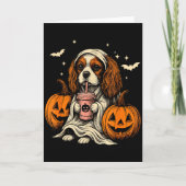 Cavalier King Charles Spaniel Geest Halloween Cava Kaart (Voorkant)