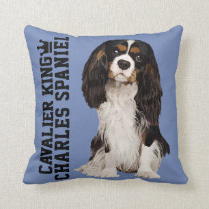 Cavalier King Charles Spaniel geïllustreerd Pillow Kussen