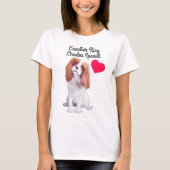 Cavalier King Charles Spaniel geïllustreerd T-Shir T-shirt (Voorkant)