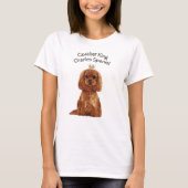 Cavalier King Charles Spaniel geïllustreerd T-Shir T-shirt (Voorkant)