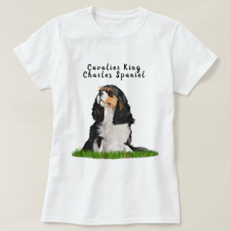 Cavalier King Charles Spaniel geïllustreerd T-Shir T-shirt