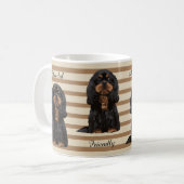 Cavalier King Charles Spaniel geïllustreerde Mok (Voorkant links)