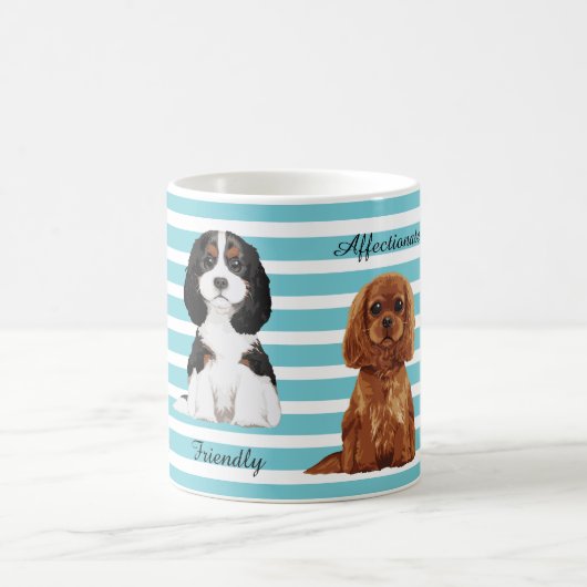 Cavalier King Charles Spaniel geïllustreerde Mok (Center)