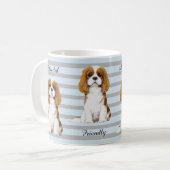 Cavalier King Charles Spaniel geïllustreerde Mok (Voorkant links)