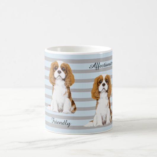 Cavalier King Charles Spaniel geïllustreerde Mok (Center)