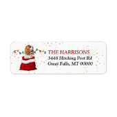 Cavalier King Charles Spaniel Gift Return Address Etiket (Voorkant)