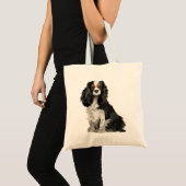 Cavalier King Charles Spaniel Gifts dog pop art Tote Bag (Voorkant (product))