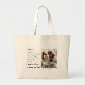 Cavalier King Charles Spaniel Gifts Grote Tote Bag (Voorkant)