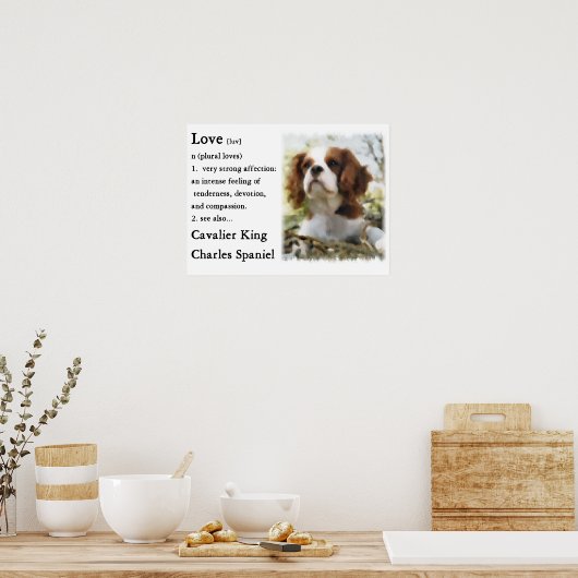 Cavalier King Charles Spaniel Gifts Poster (Keuken)