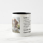 Cavalier King Charles Spaniel Gifts Tweekleurige Koffiemok (Center)