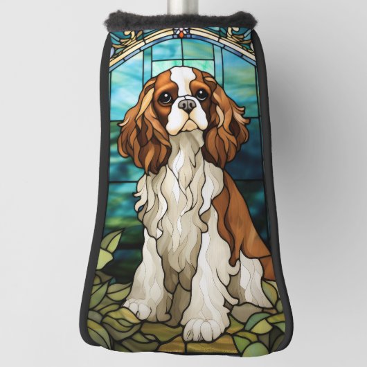 Cavalier King Charles Spaniel Golf Head Hoesje Golfheadcover (Draai 90)
