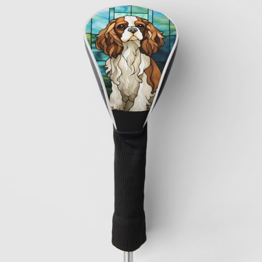 Cavalier King Charles Spaniel Golf Head Hoesje Golfheadcover (Voorkant)