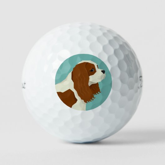  Cavalier King Charles Spaniel Golfballen (Voorkant)