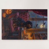 Cavalier King Charles Spaniel Gotische Halloween K Legpuzzel (Horizontaal)