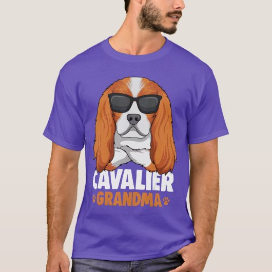 Cavalier King Charles Spaniel Grandma Dog gift gif T-shirt (Voorkant)
