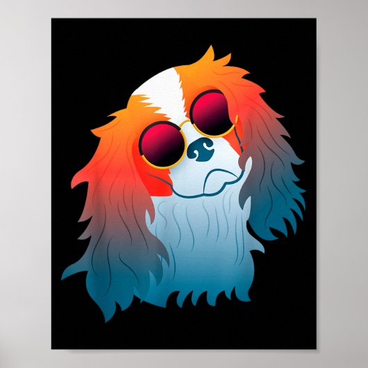 Cavalier King Charles Spaniel Grappig Cadeau Hond Poster (Voorkant)