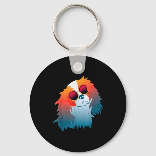 Cavalier King Charles Spaniel Grappig Cadeau Hond Sleutelhanger (Voorkant)