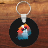 Cavalier King Charles Spaniel Grappig Cadeau Hond Sleutelhanger (Voorkant)