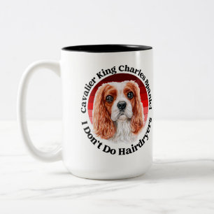 Cavalier King Charles Spaniel grappig citaat Tweekleurige Koffiemok
