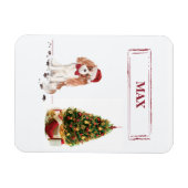 Cavalier King Charles Spaniel Grappige Kersthond Magneet (Horizontaal)