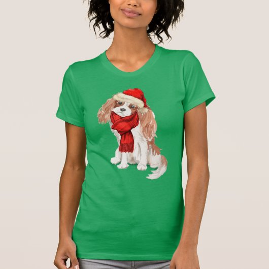 Cavalier King Charles Spaniel Grappige vakantie T-shirt (Voorkant)