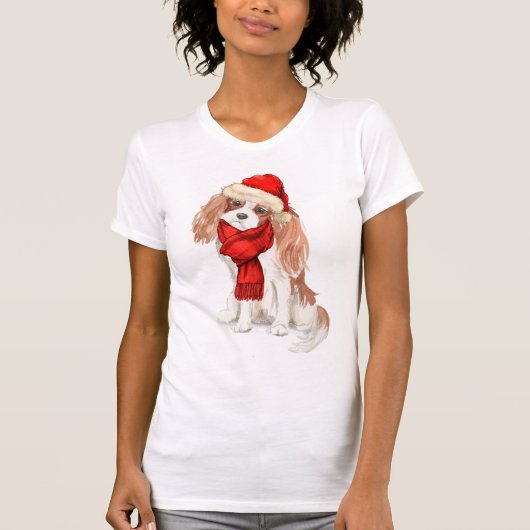 Cavalier King Charles Spaniel Grappige vakantie T-shirt (Voorkant)