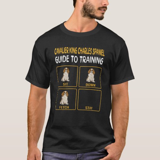 Cavalier King Charles Spaniel Guide to Training do T-shirt (Voorkant)