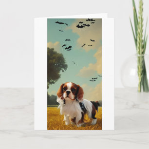 cavalier king charles spaniel halloween AI Kaart