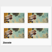cavalier king charles spaniel halloween AI Rechthoekige Sticker (Vel)