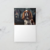 Cavalier King Charles Spaniel Halloween Griezelen Kaart (Binnen)