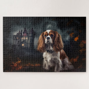 Cavalier King Charles Spaniel Halloween Griezelen Legpuzzel