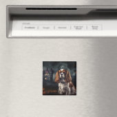 Cavalier King Charles Spaniel Halloween Griezelen Magneet (Insitu (Vaatwasser))