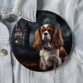 Cavalier King Charles Spaniel Halloween Griezelen Ronde Button 6,0 Cm (In situ)