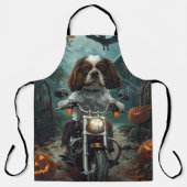 Cavalier King Charles Spaniel Halloween Griezelen Schort (Voorkant)