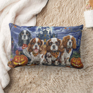 Cavalier King Charles Spaniel Halloween Griezelig Kussen